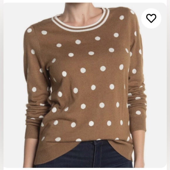 J. Crew Sweaters - J.Crew Polka Dot Sweater, NWT
